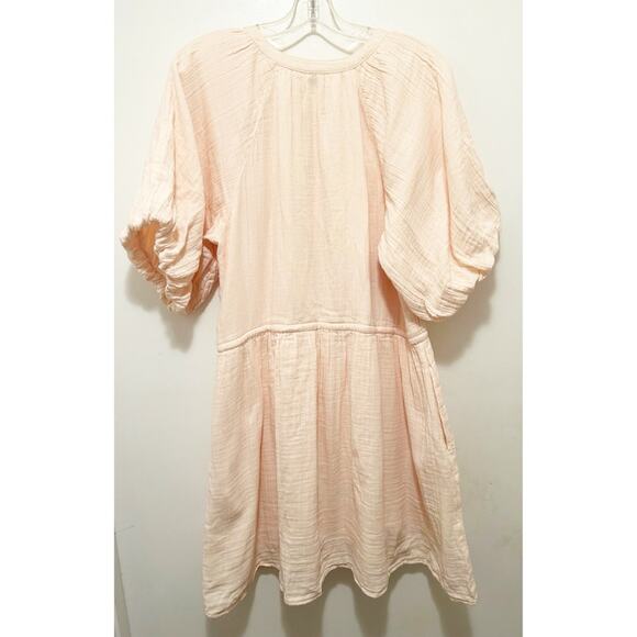 Old Navy Waist-Defined Puff-Sleeve Mini Dress Large NWT - Picture 9 of 9